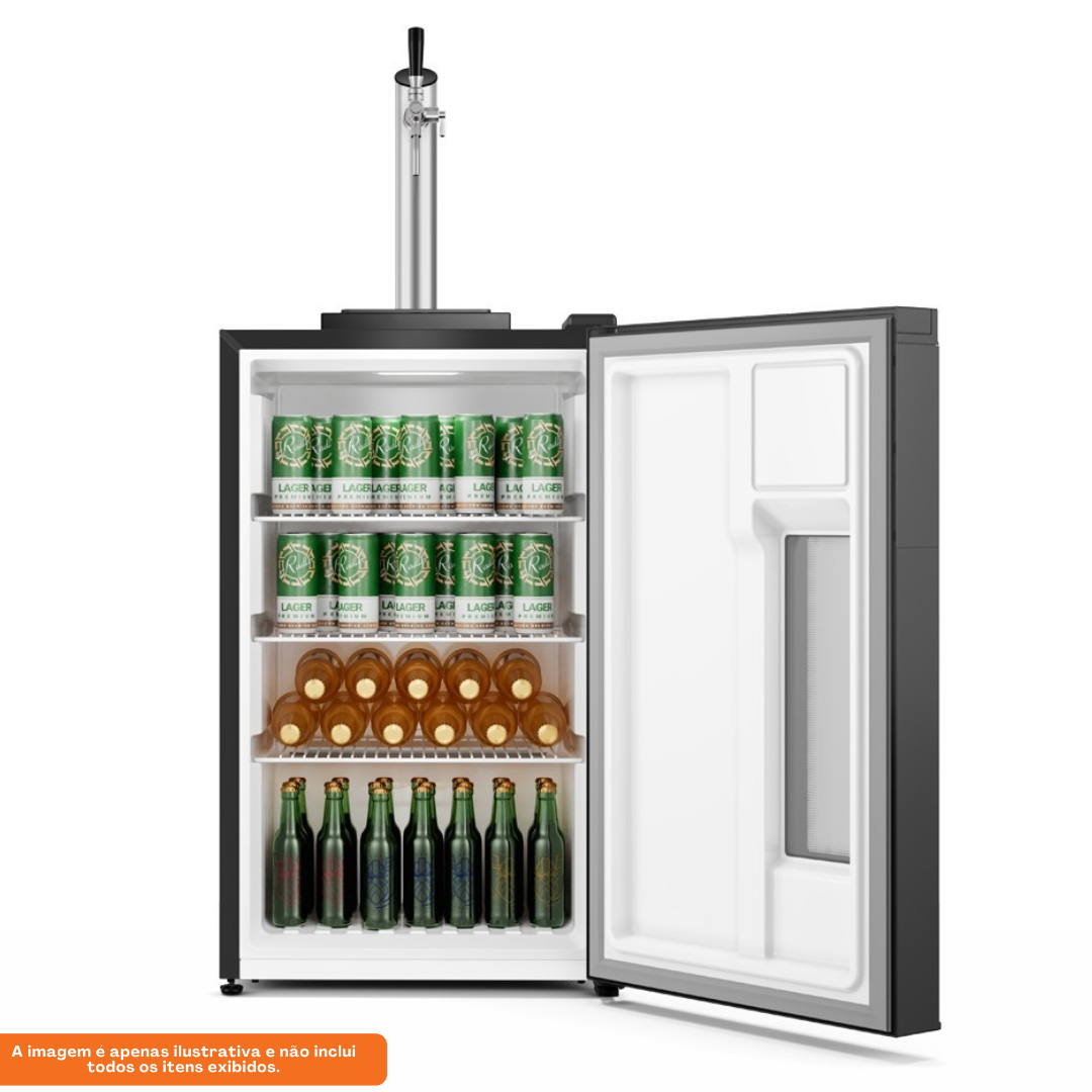 Cervejeira Electrolux 100L EB10C Home Bar com Torre de Chopp Preto 220V