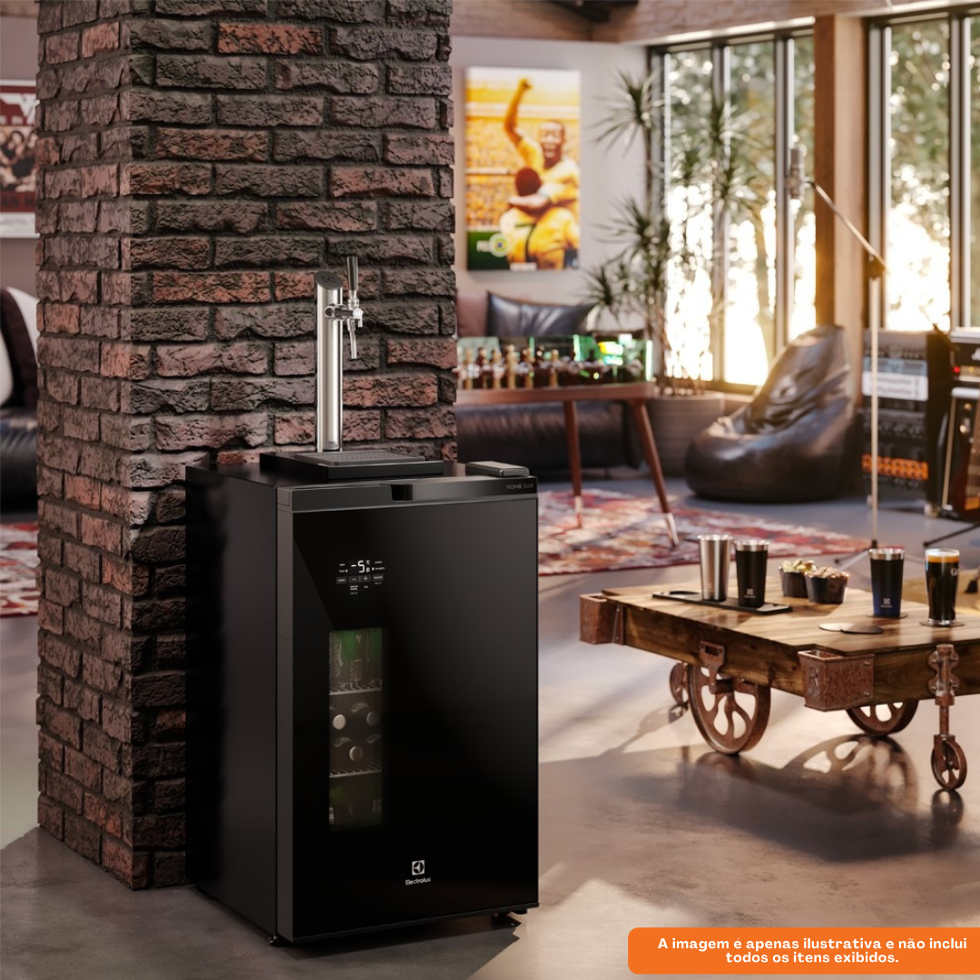 Cervejeira Electrolux 100L EB10C Home Bar com Torre de Chopp Preto 220V