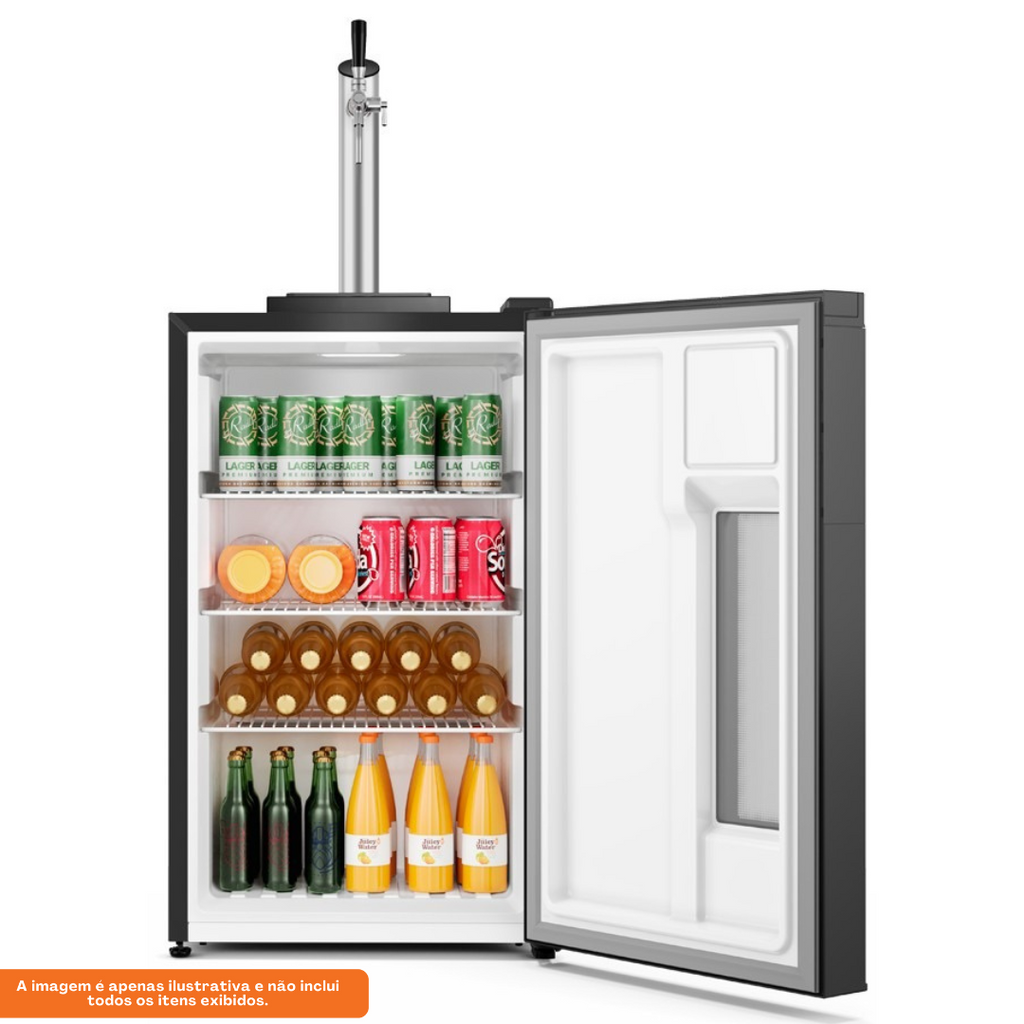 Cervejeira Electrolux 100L EB10C Home Bar com Torre de Chopp Preto 220V