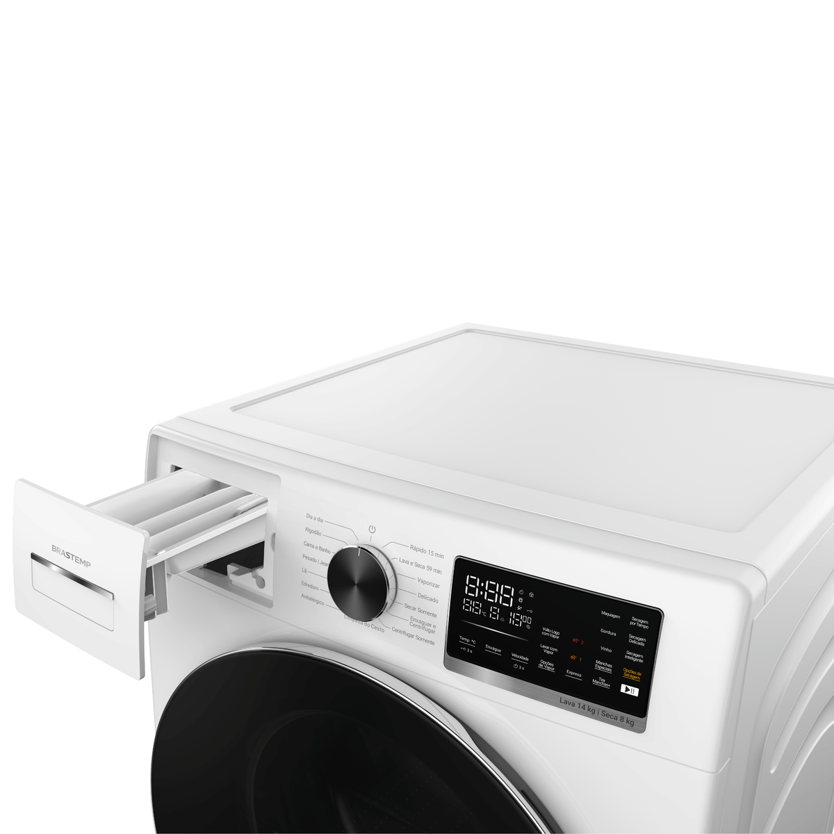 Lava e Seca Brastemp 14kg B= Smart BNO14AB Inverter  Branco 220V