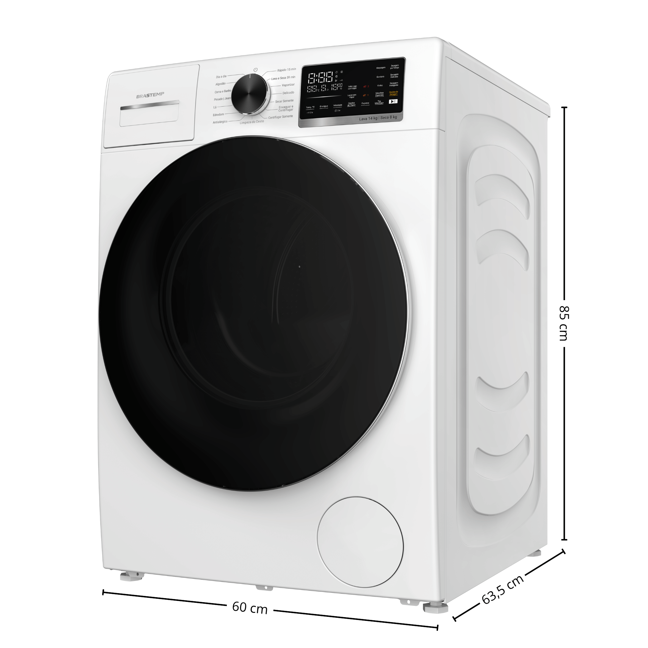 Lava e Seca Brastemp 14kg B= Smart BNO14AB Inverter  Branco 220V