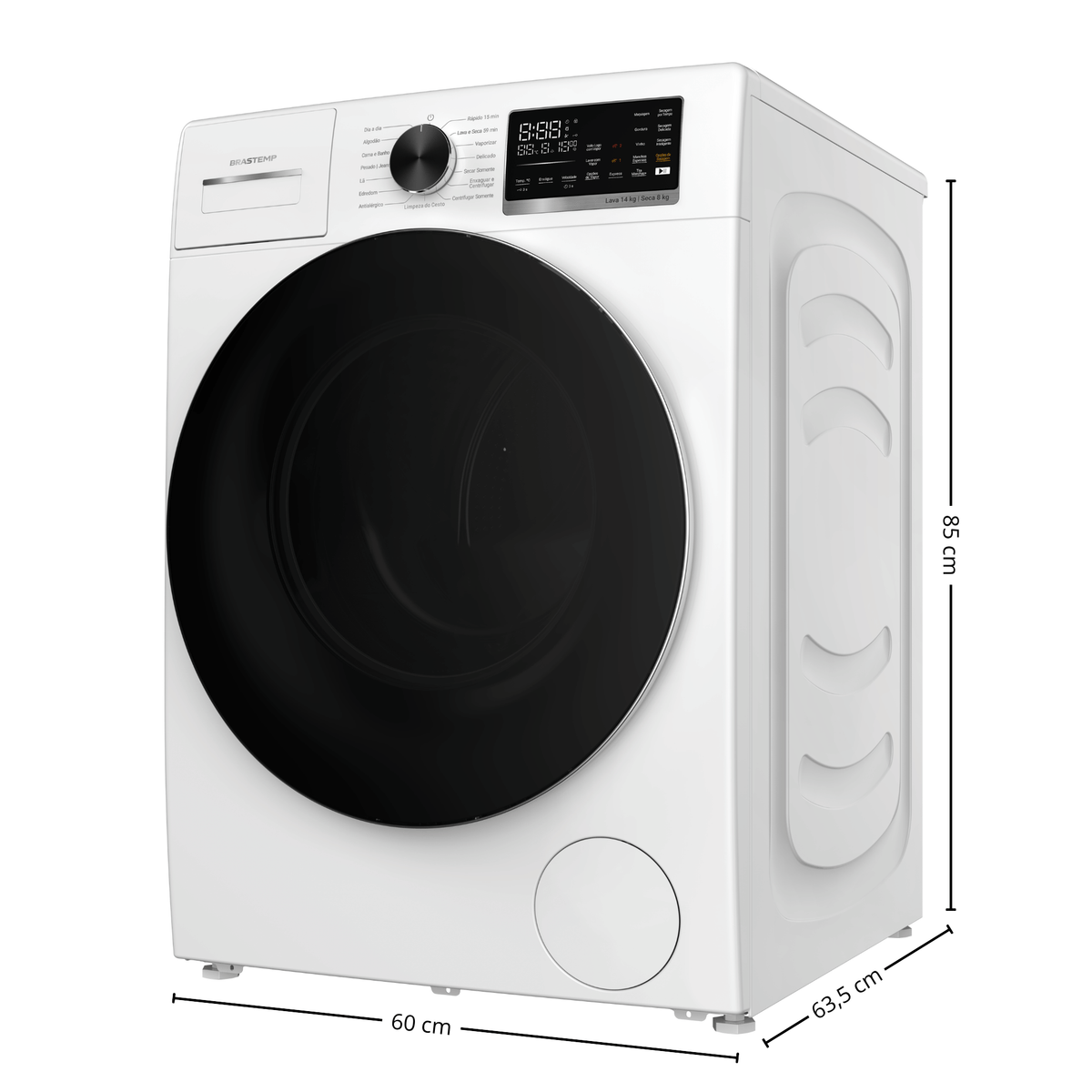 Lava e Seca Brastemp 14kg B= Smart BNO14AB Inverter  Branco 220V