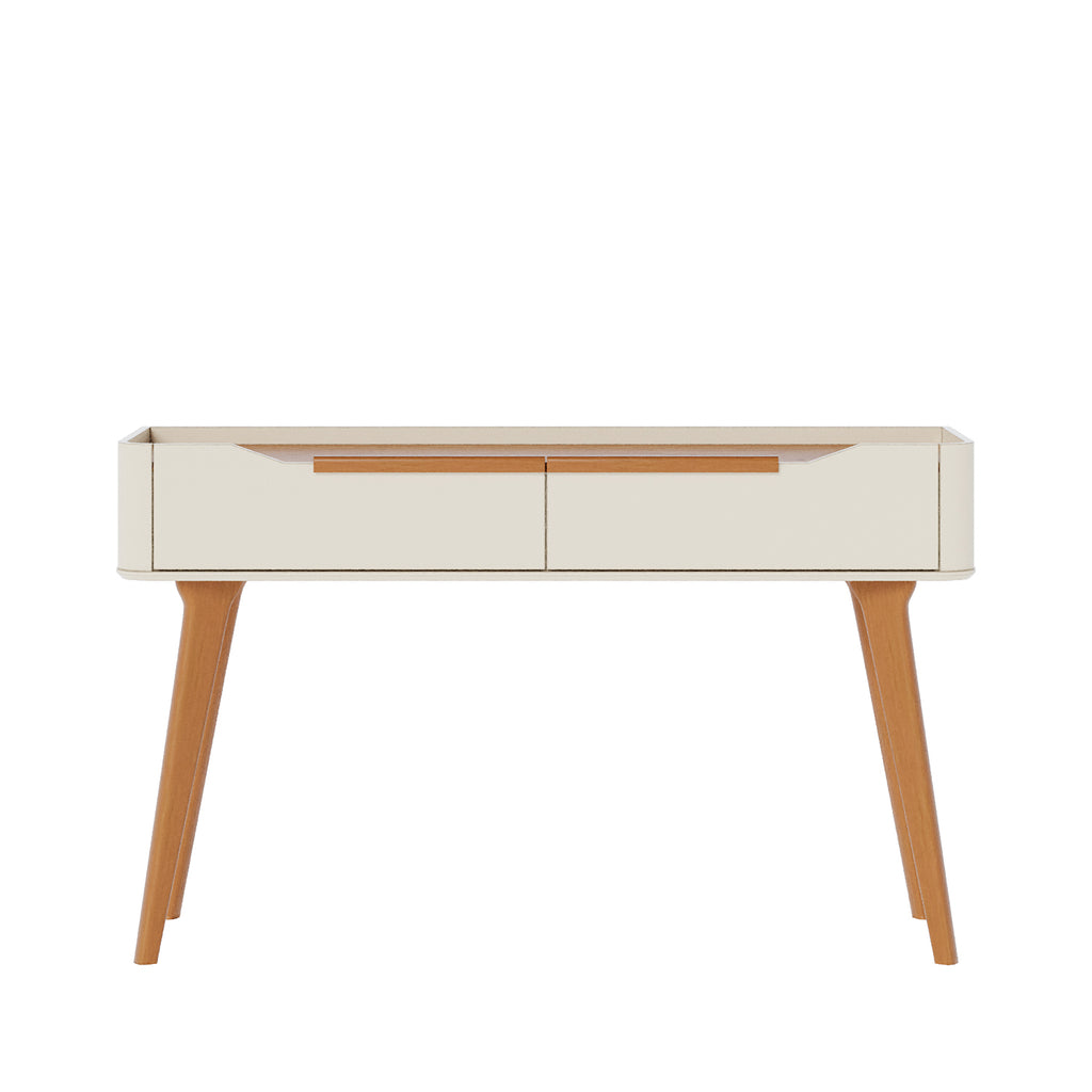 Aparador ARC 136cm Imcal 2 Gavetas Off White e Nature