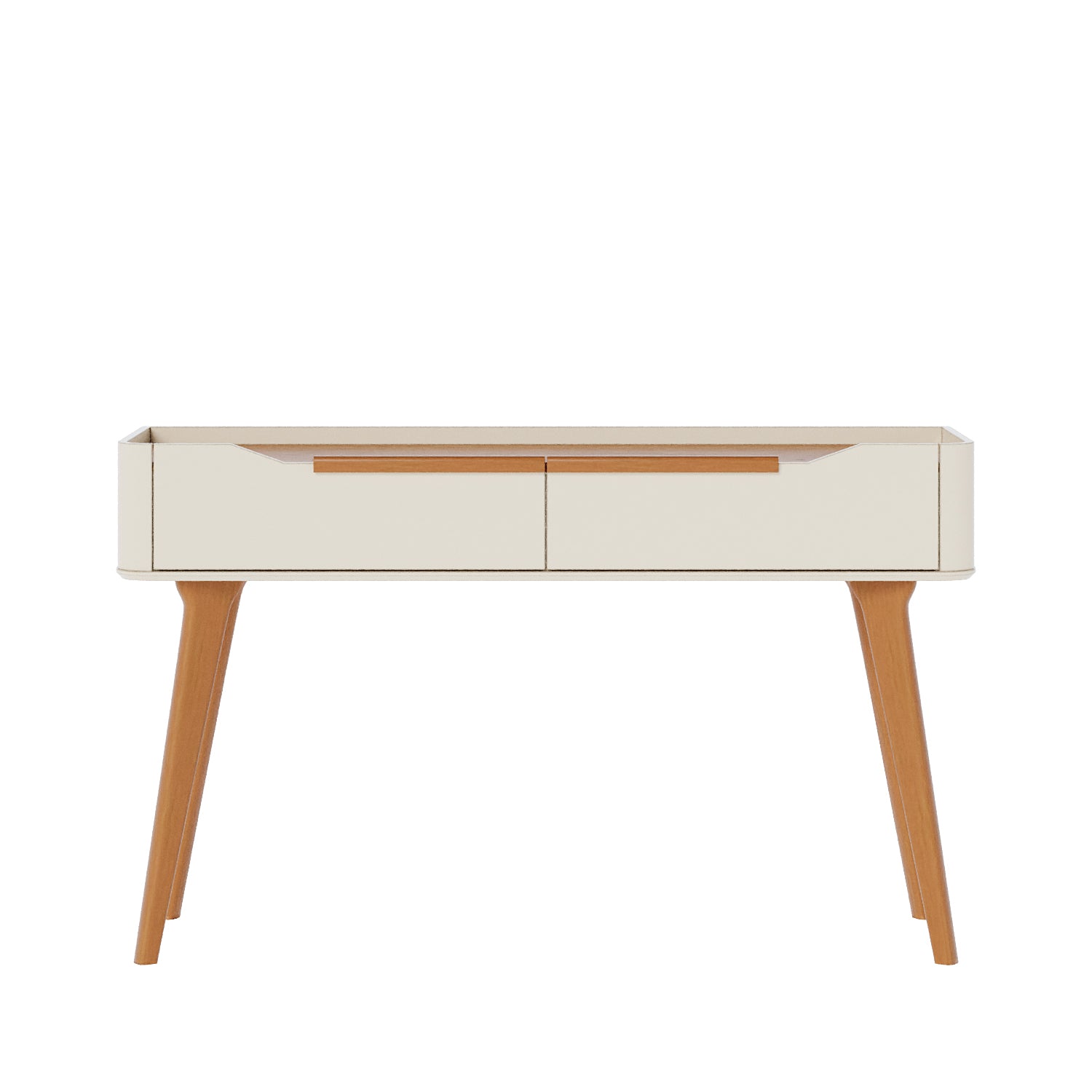 Aparador ARC 136cm Imcal 2 Gavetas Off White e Nature