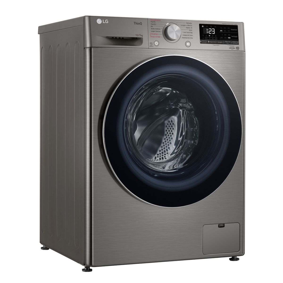 Lava e Seca LG 12KG VC4 AI DD Smart Inox 220V