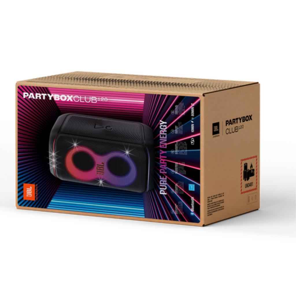 Caixa de Som Portátil JBL Party Box 120 Bluetooth LED 160W RMS Preto