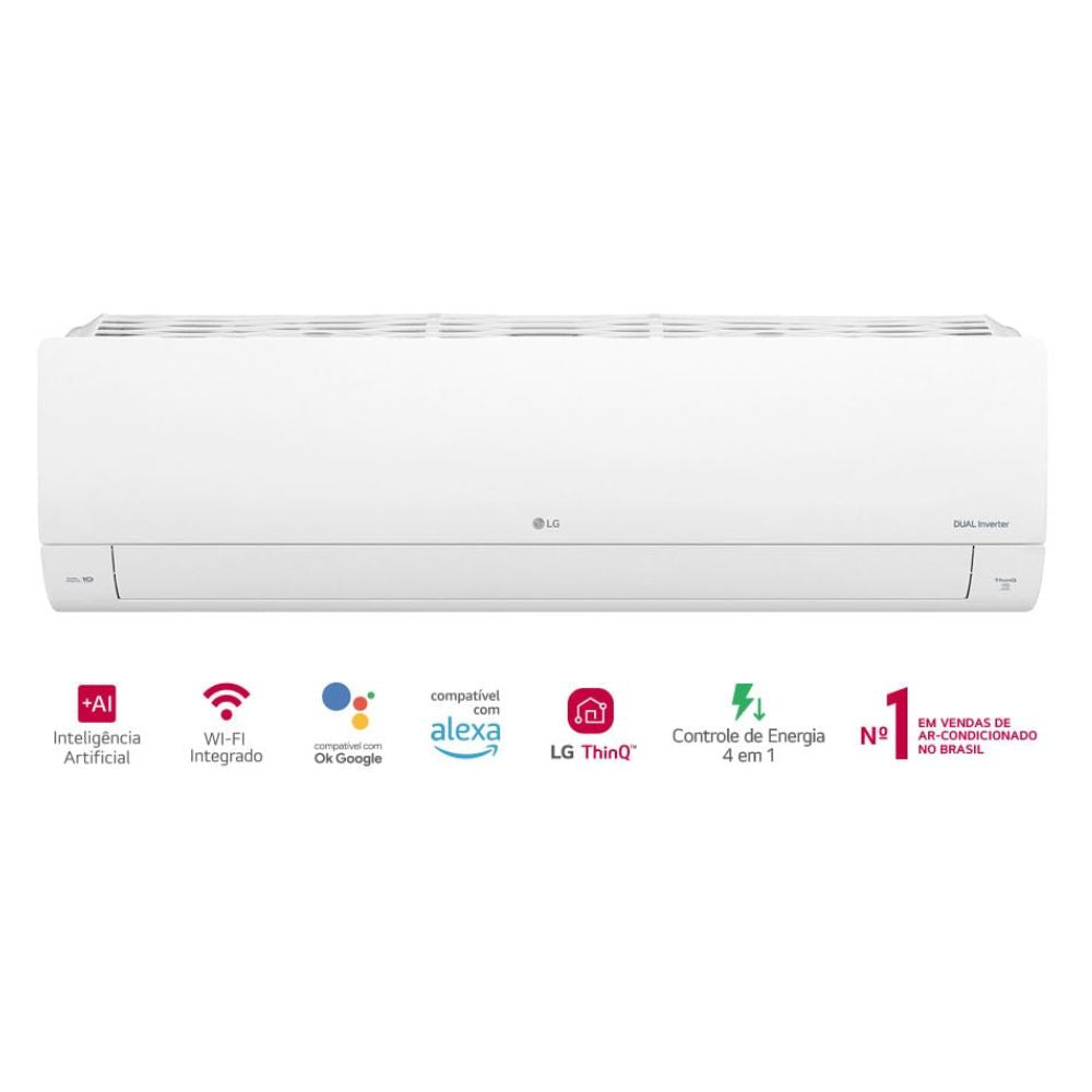 Ar-Condicionado LG Dual Inverter Compact +AI 18000 BTUs S3-Q18KLQAL Frio 220V
