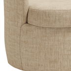Poltrona Carrara 67cm Konfort Giratória Linho Bege