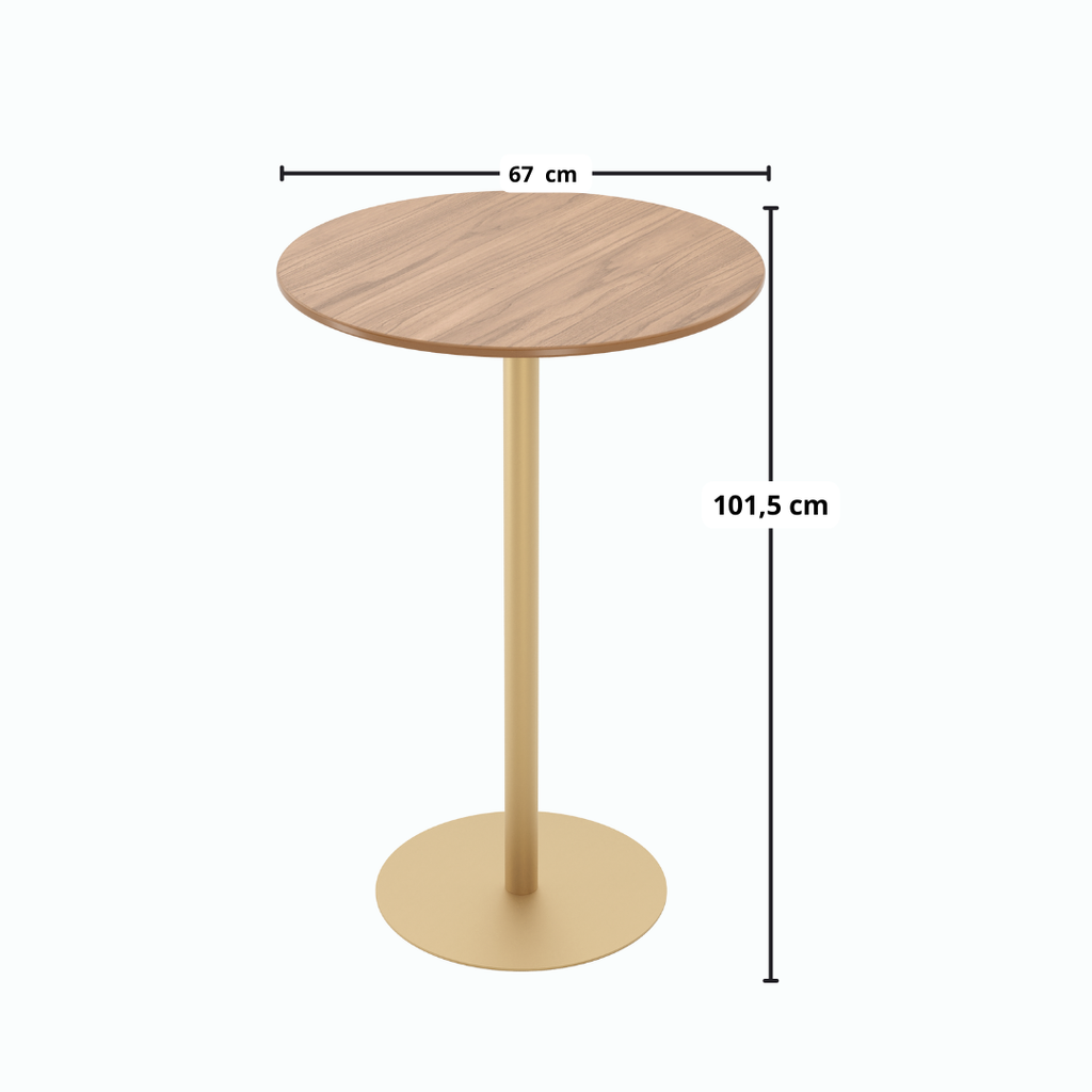 Mesa Bistro Provincia Orb Canella e Dourado
