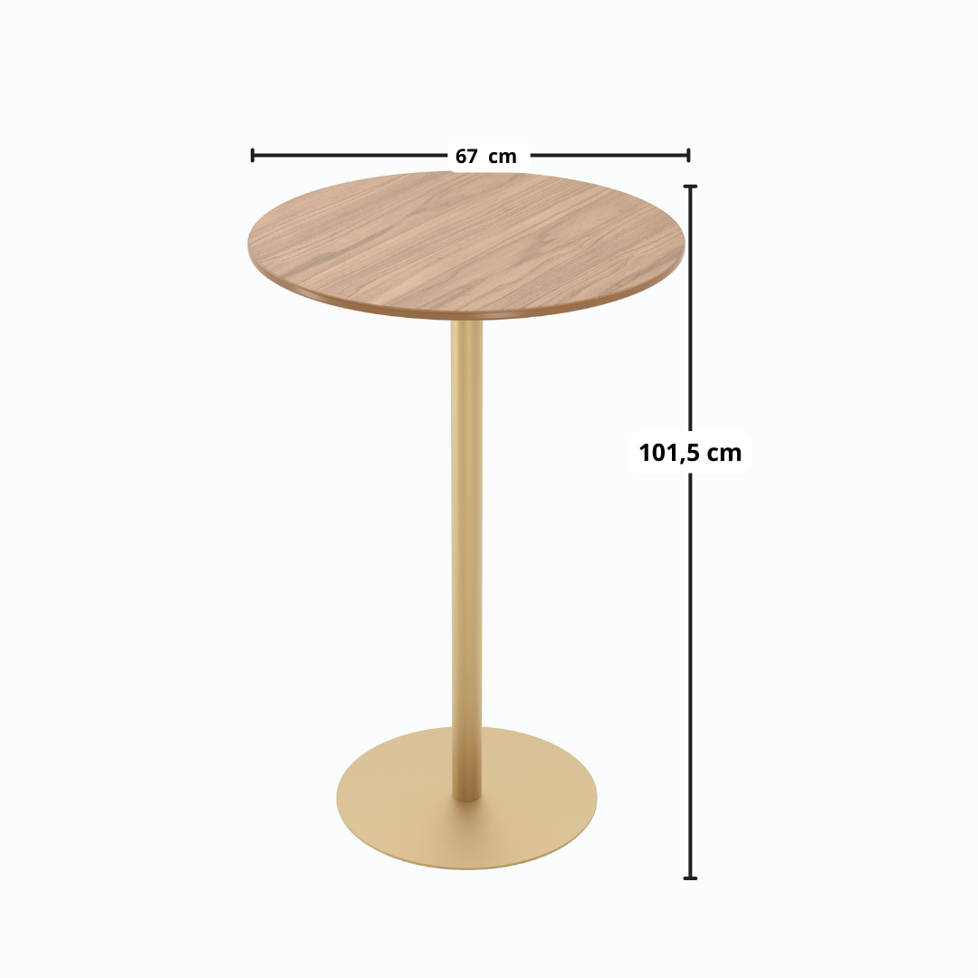 Mesa Bistro Provincia Orb Canella e Dourado