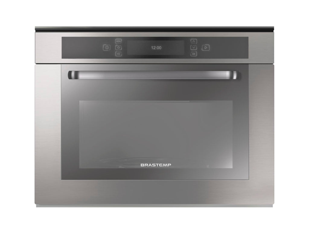 Kit Brastemp Gourmand de Embutir Forno Elétrico 67L+Micro-ondas 40L com Grill Inox 220V