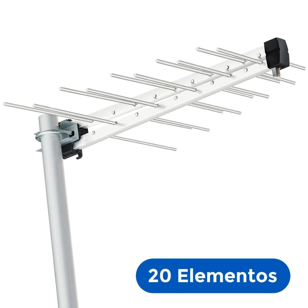 Antena Externa Aquário Log Periódica Digital UHF/HDTV LU-20