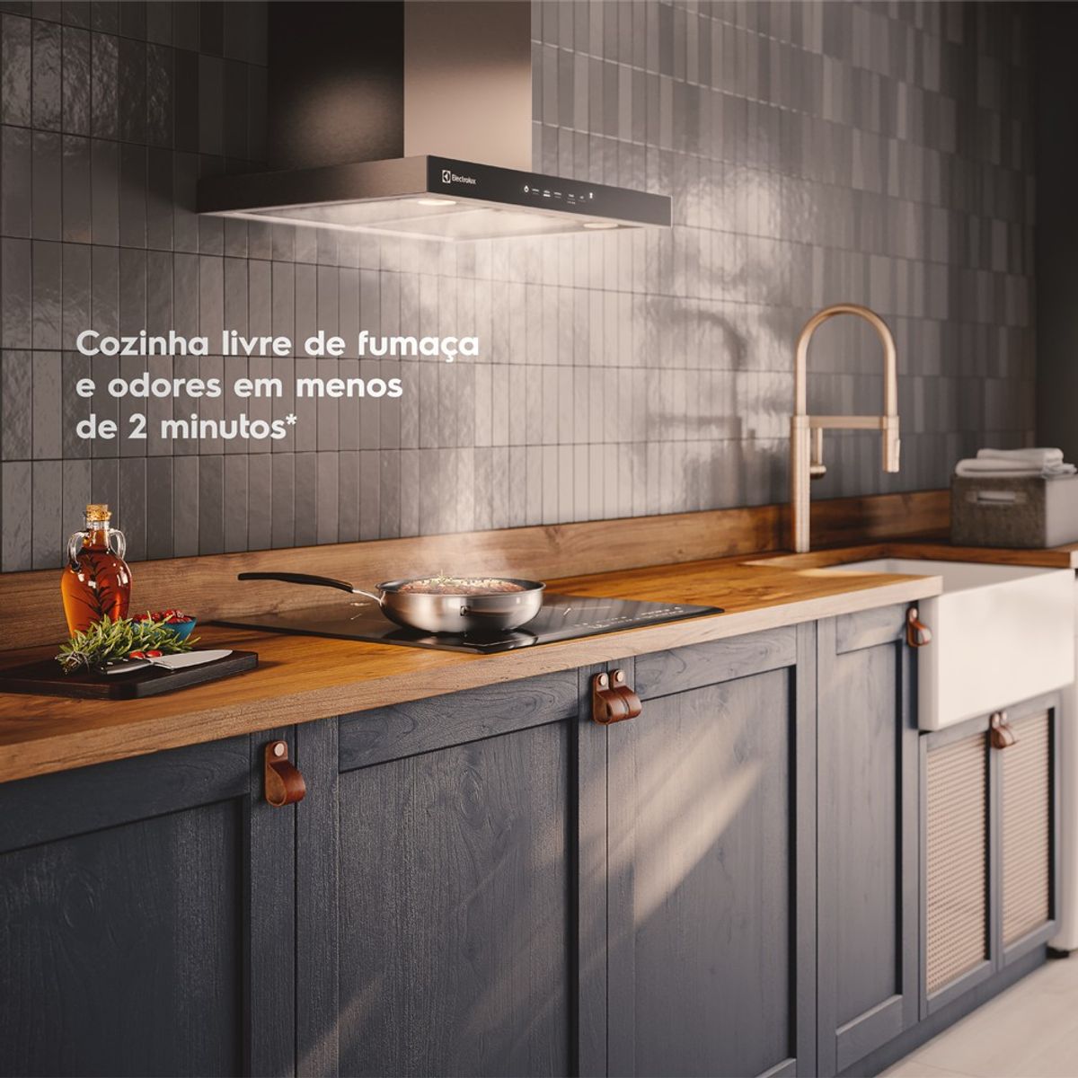 Coifa de Parede Experience Electrolux CE9TF 90cm Inteligência Artificial 220V