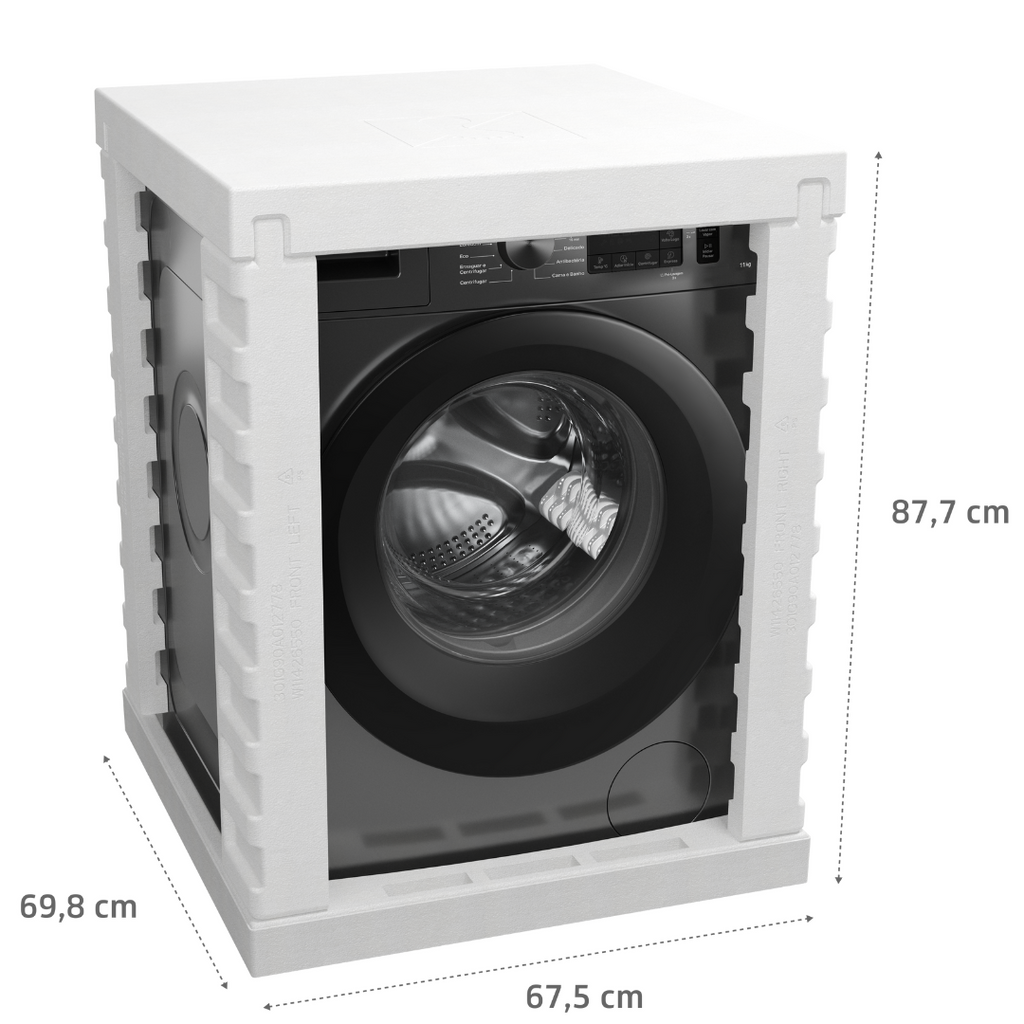 Lavadora de Roupas Brastemp 11KG BNF11AB Smart Sensor Titanium 220V