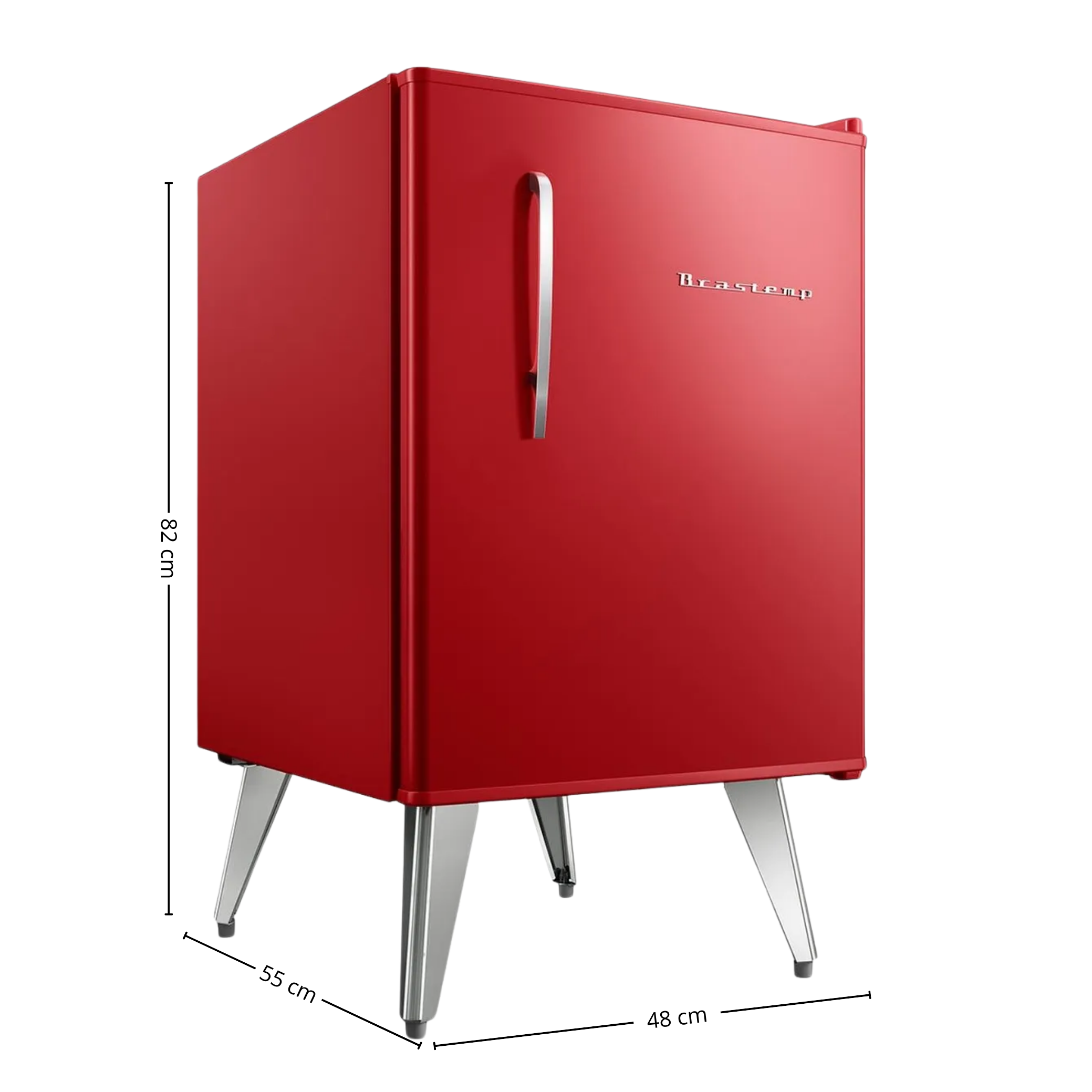 Frigobar Brastemp Retrô 76L BRA08MV Vermelho 220V
