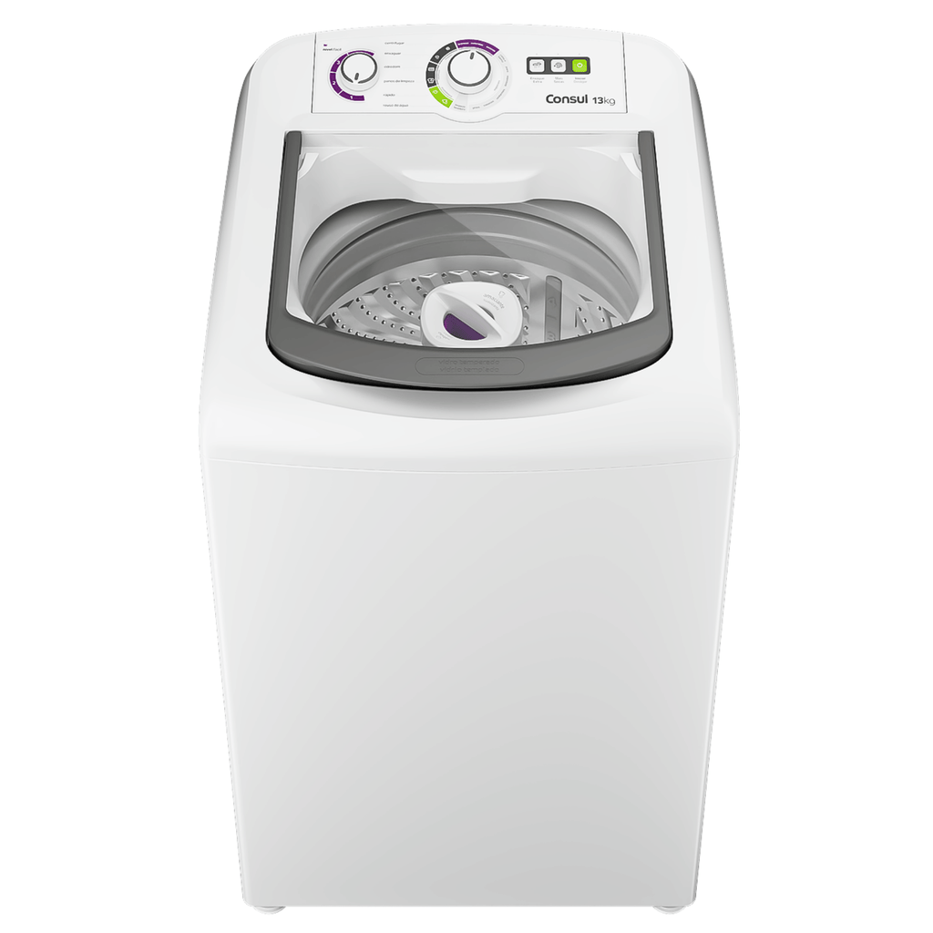 Lavadora de Roupas Consul 13Kg CWH13AB Dosagem Econômica Cesto Inox Branca 220V