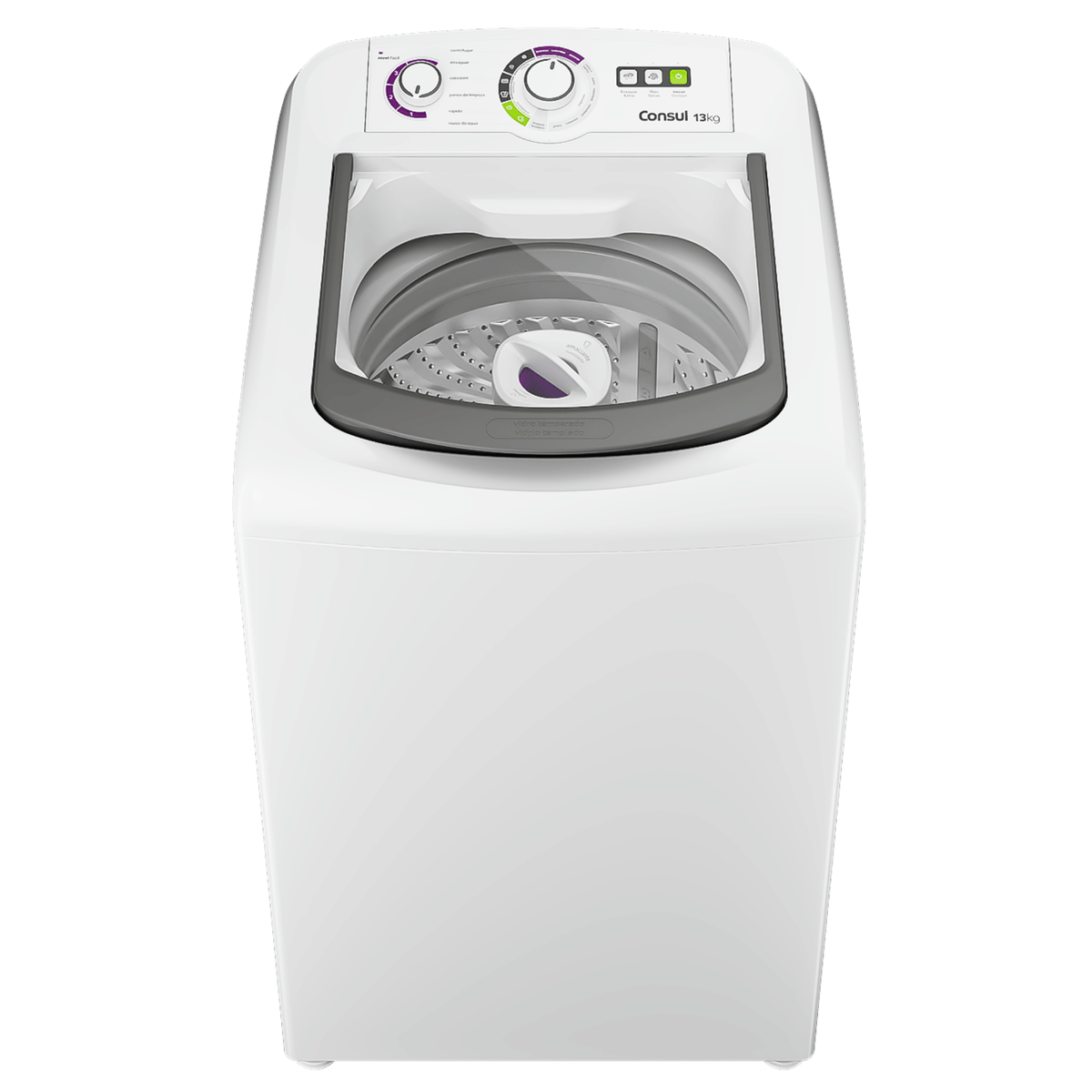 Lavadora de Roupas Consul 13Kg CWH13AB Dosagem Econômica Cesto Inox Branca 220V