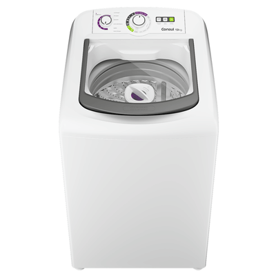 Lavadora de Roupas Consul 13Kg CWH13AB Dosagem Econômica Cesto Inox Branca 220V