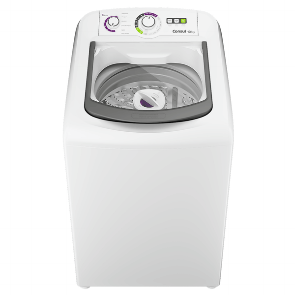Lavadora de Roupas Consul 13Kg CWH13AB Dosagem Econômica Cesto Inox Branca 220V