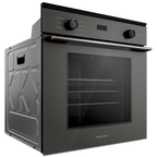 Kit Brastemp de Embutir Forno Elétrico 84L+Micro-ondas 32L Cinza e Preto 220V