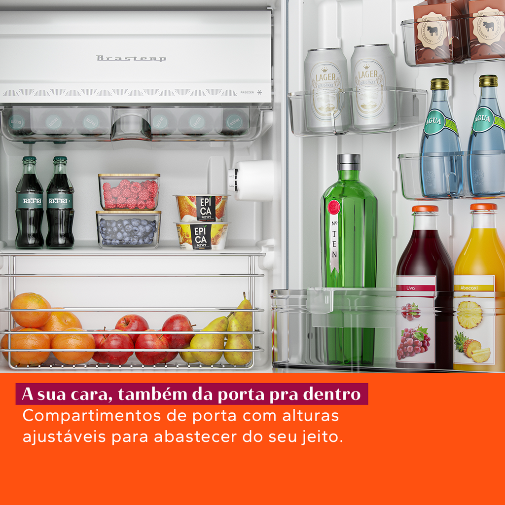 Frigobar Brastemp Retrô 76L BRA08HB Branco 220V