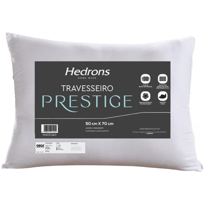 Travesseiro Hedrons Prestige 50x70cm Branco