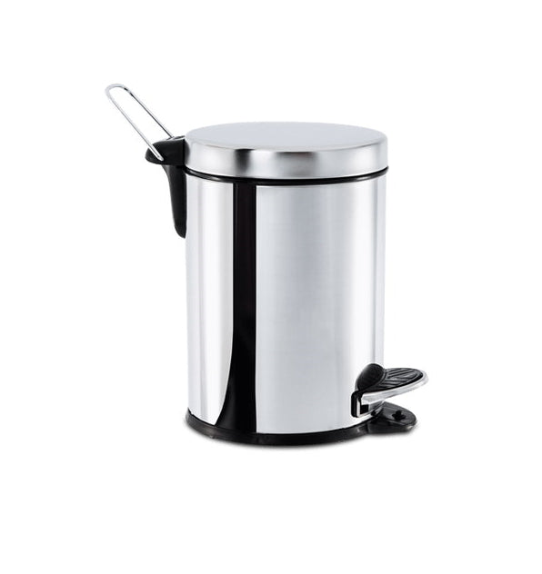 Lixeira Brinox 3 Litros com Pedal e Balde Inox