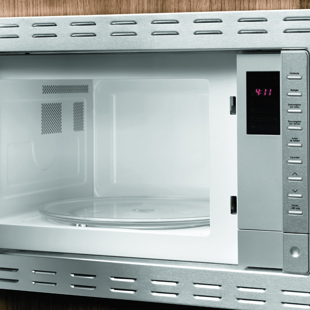 Kit Fischer de Embutir Forno Elétrico 48L Fit Line + Micro-ondas 25L Fit Line Inox 220V