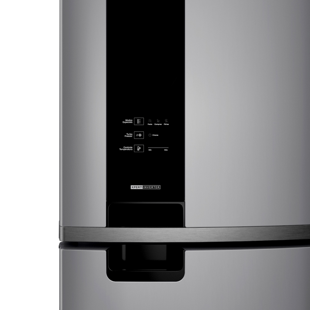 Refrigerador Brastemp 415L BRM52MK Duplex Xpert Inverter Cor Inox 220V
