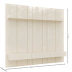 Home Painel Liso Slim Suspenso Imcal 184cm com Led Off White