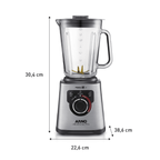 Liquidificador Arno 2L Ultraforce Pro LN93 Jarra em Vidro 1100W Inox 220V