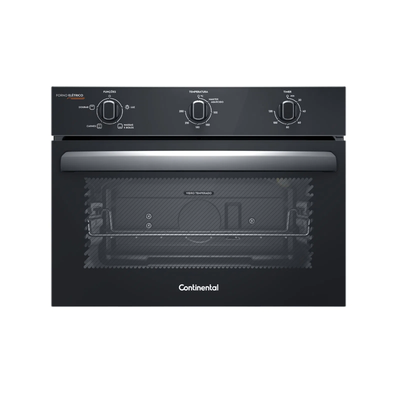 Forno de Embutir Elétrico Continental 50L OC4EM TOPLimpaFácil e Grill Preto 220V