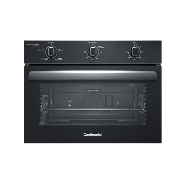 Forno de Embutir Elétrico Continental 50L OC4EM TOPLimpaFácil e Grill Preto 220V