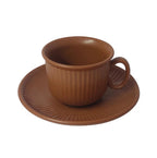 Jogo 12 Peças para Café Full-Fit 90ml em Cerâmica Terracota