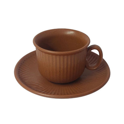 Jogo 12 Peças para Café Full-Fit 90ml em Cerâmica Terracota