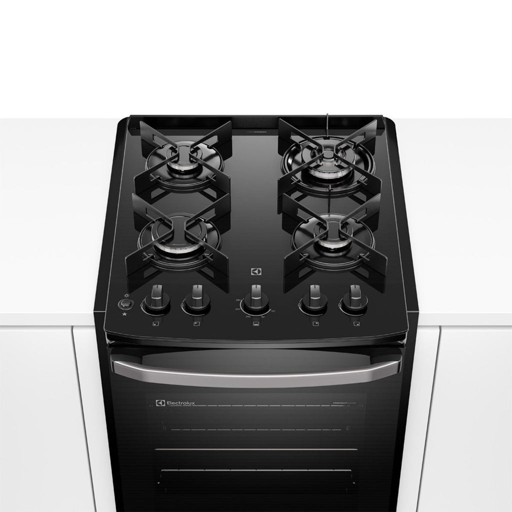 Fogão de Embutir 4 Bocas Electrolux Preto Experience FE4BP com Mesa de Vidro, PerfectCook e VaporBake Bivolt