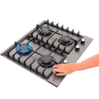 Cooktop à Gás Fischer 4 Bocas Platinium Prime Inox Bivolt