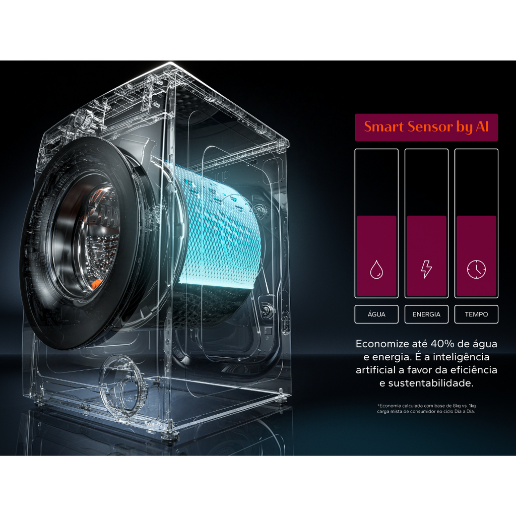 Lavadora de Roupas Brastemp 11KG BNF11AB Smart Sensor Titanium 220V