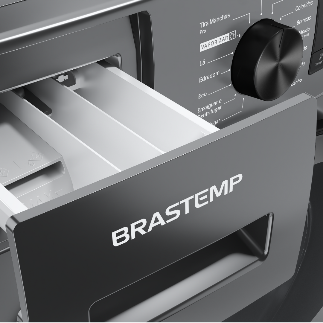 Lavadora de Roupas Brastemp 11KG BNF11AB Smart Sensor Titanium 220V