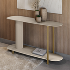 Aparador Olimpo Linea Orgânico Off White com Pés Dourados