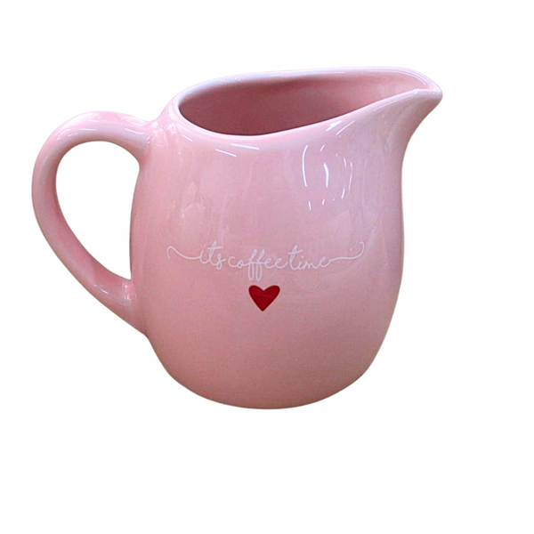 Leiteira  de Porcelana Etilux Lamour  245ml Rosa