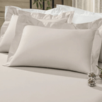 Lençol com Elástico Queen Altenburg 200 Fios 158x198cm Bege Delavé
