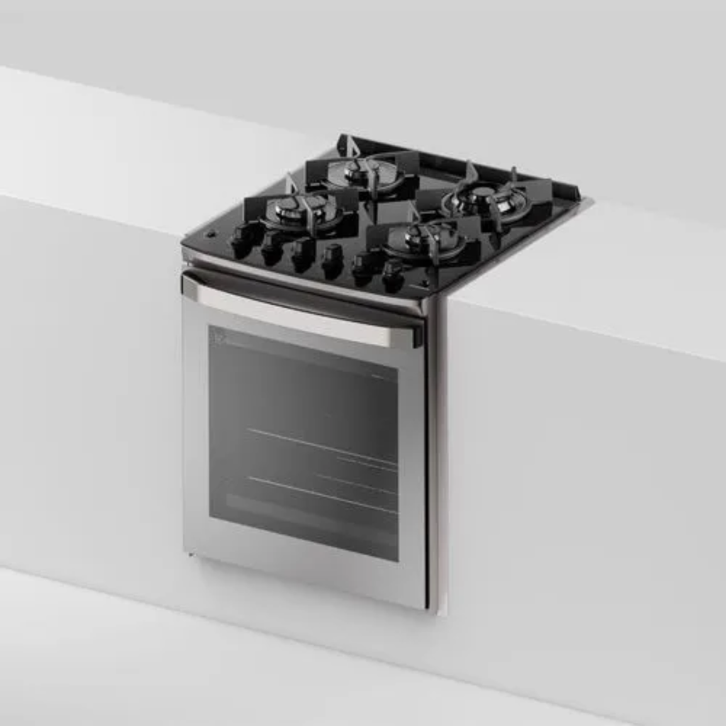 Fogão 4 Bocas Electrolux de Embutir FE4EG Mesa Vidro PerfectCook  Cinza 220V