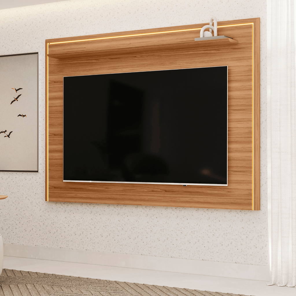 Painel Suspenso Córdoba Linea 182cm com Led Canela