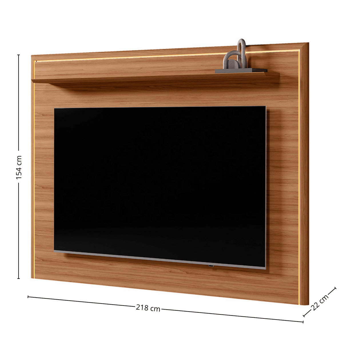 Painel Suspenso Córdoba Linea 182cm com Led Canela