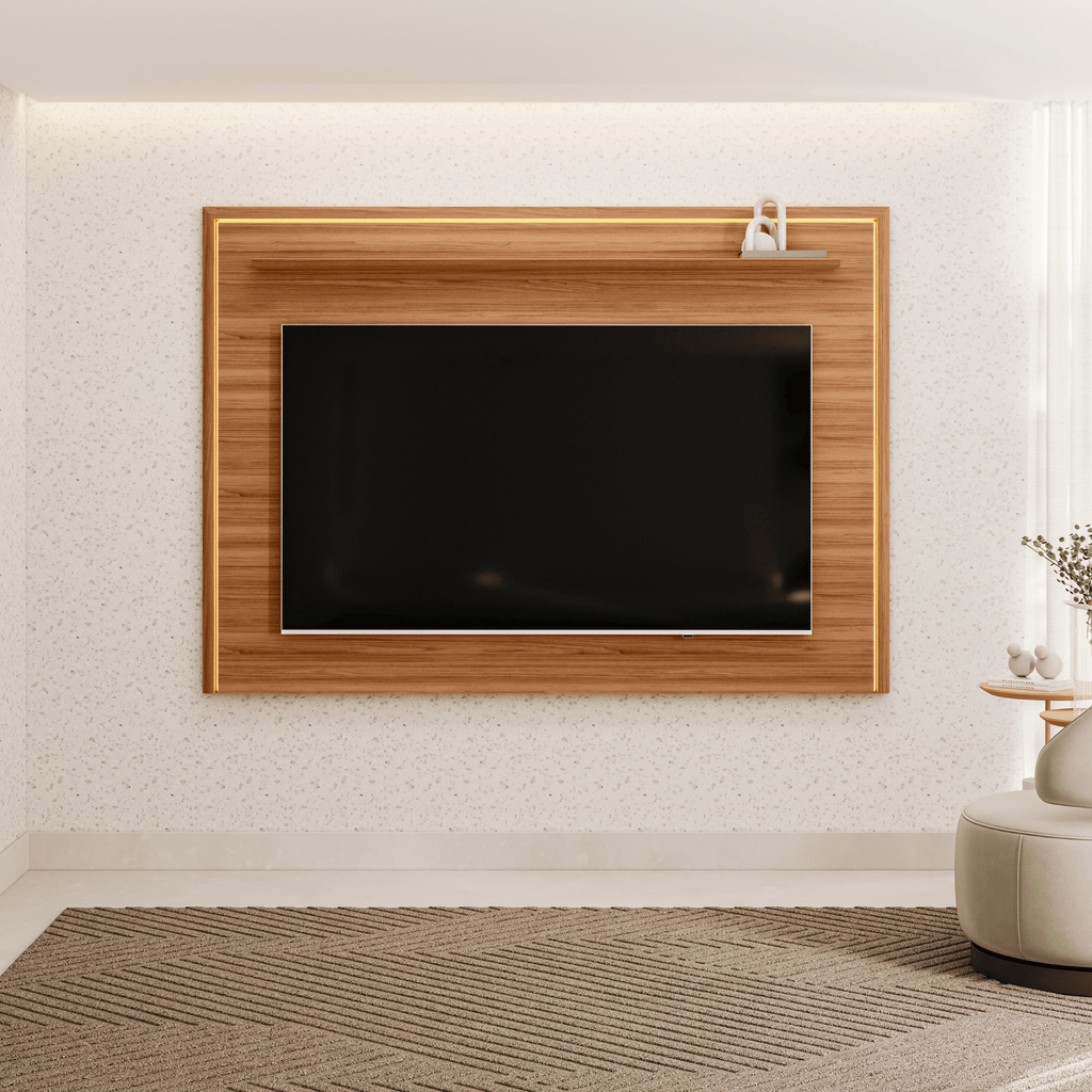 Painel Suspenso Córdoba Linea 182cm com Led Canela