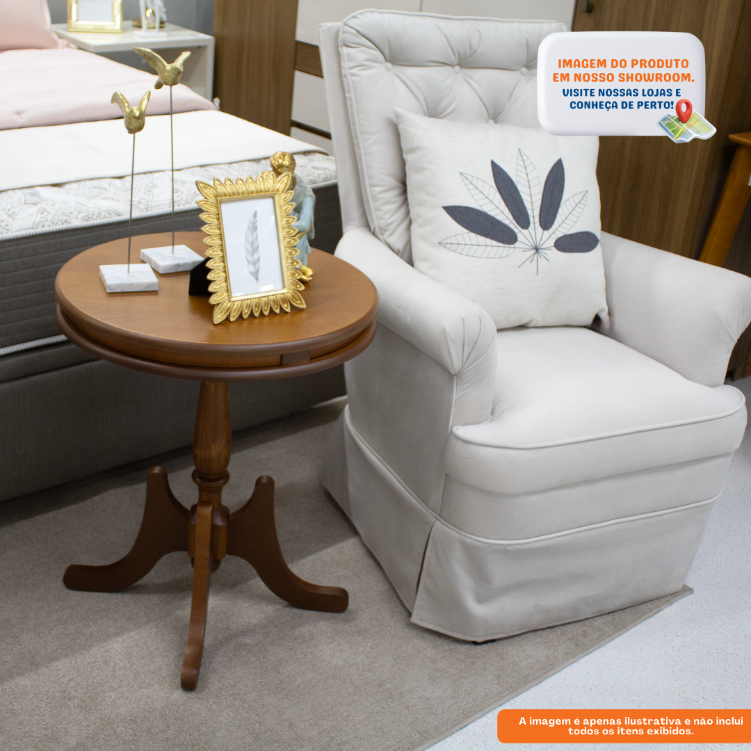 Mesa de Apoio Manchester Linz 65cm Imbuia