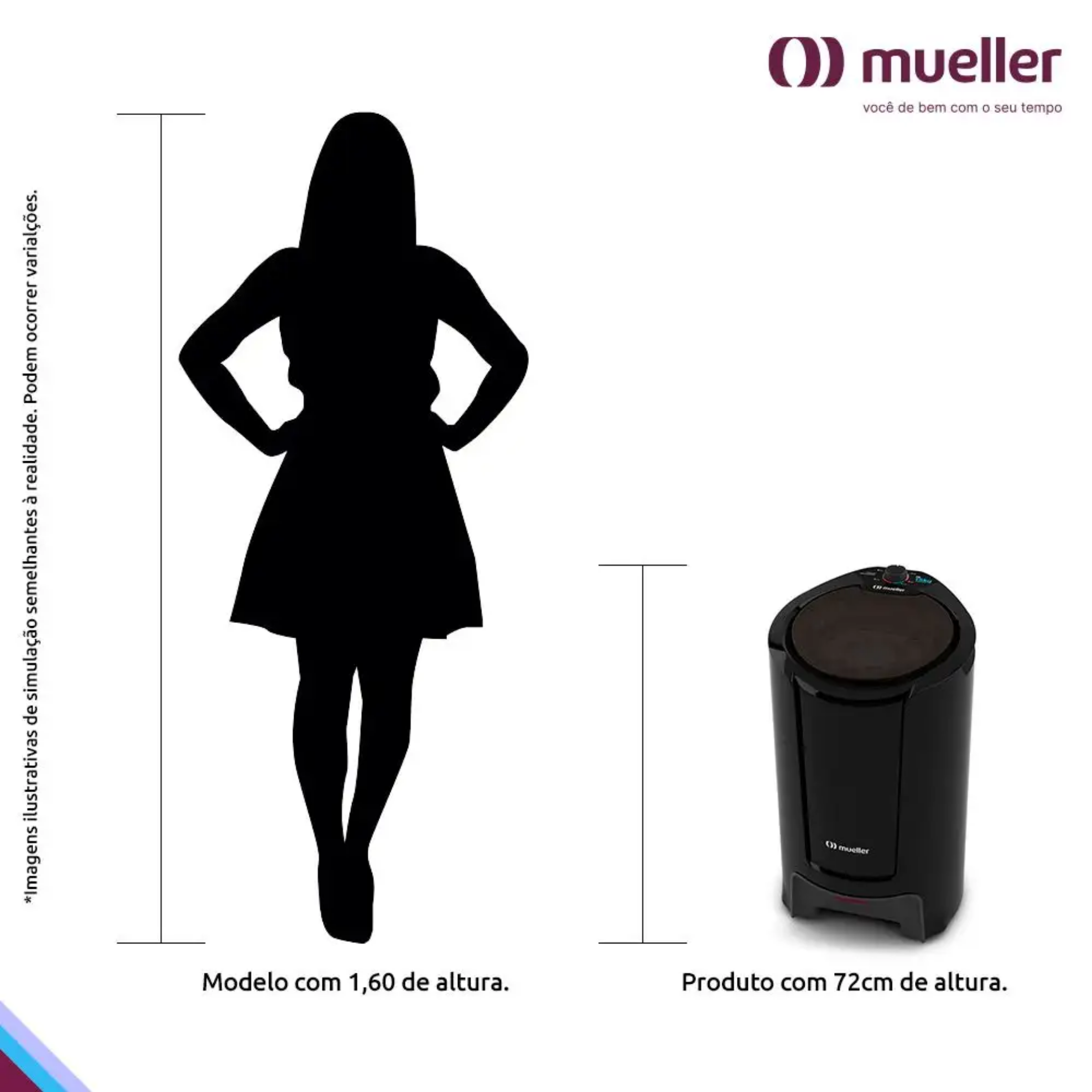 Centrifuga de Roupas Mueller Fit 15Kg de Roupa Molhada 610000607 Preto 220V