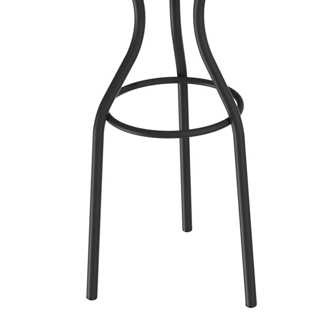 Mesa Bistro Kappesberg Crome 65cm Canela/Preto