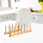 Suporte de Pratos Etilux 6 lugares 30cm Bambu